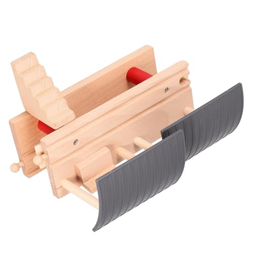HOOTNEE Holzplattformspielzeug, Zugzubehör, Gleise, Eisenbahnspielzeug, Eisenbahnschienen, Kleines Eisenbahnschienenspielset, Spielstation, Plattformspielzeug, Startbahngleis, HOOTNEE Holzplattformspielzeug, Zugzubehör, Gleise, Eisenbahnspielzeug, Eisenbahnschienen, Kleines Eisenbahnschienenspielset, Spielstation, Plattformspielzeug, Startbahngleis, von HOOTNEE