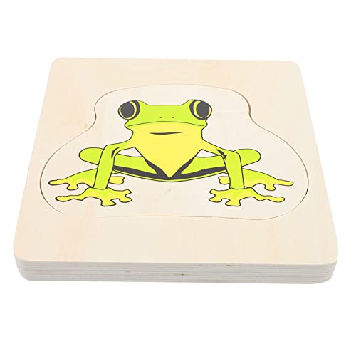 HOOTNEE Holzpuzzle für Mehrschichtiges Frosch Puzzle Montessori Lernspielzeug für Kleine Hände Fördert die Motorischen Fähigkeiten und Kreativität für Geburtstagsgeschenke und Spielzeiten HOOTNEE Holzpuzzle für Mehrschichtiges Frosch Puzzle Montessori Lernspielzeug für Kleine Hände Fördert die Motorischen Fähigkeiten und Kreativität für Geburtstagsgeschenke und Spielzeiten von HOOTNEE