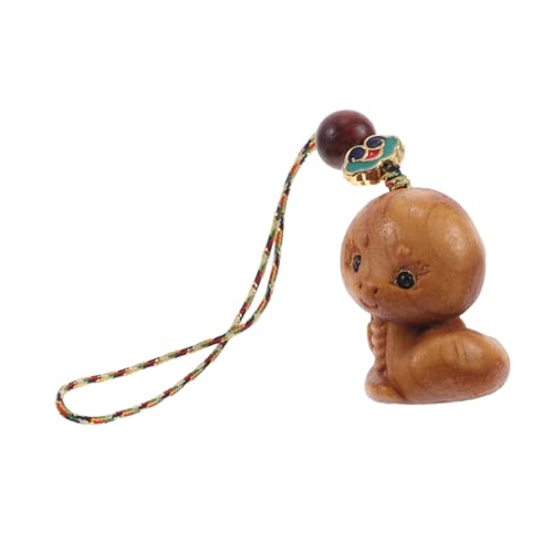HOOTNEE Holzschlangenanhänger Schlangentaschenornament tragbarer Taschenanhänger Schlangenstatuen Schlangen-Hängeornamente Retro-Schlüsselanhänger Autoshänge -Ornamente Polyester Hellbraun HOOTNEE Holzschlangenanhänger Schlangentaschenornament tragbarer Taschenanhänger Schlangenstatuen Schlangen-Hängeornamente Retro-Schlüsselanhänger Autoshänge -Ornamente Polyester Hellbraun von HOOTNEE
