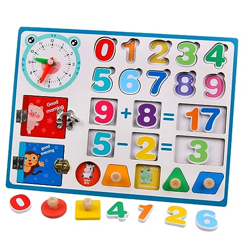 HOOTNEE Mathematik- Und Sensorikbrett Pädagogisches Holzspielzeug Für Kleinkinder Frühes Lernen HOOTNEE Mathematik- Und Sensorikbrett Pädagogisches Holzspielzeug Für Kleinkinder Frühes Lernen von HOOTNEE