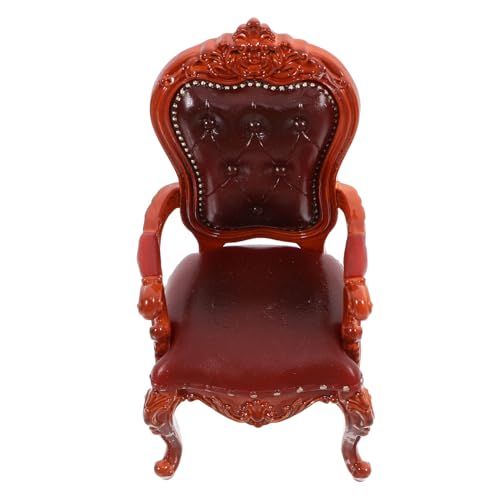 HOOTNEE Klassischer Stuhl Mit Rückenlehne, Modell, DIY Hocker, Mini Möbel, Miniatur Ankleidehocker, Puppenhaus Dekoration, Hocker, Ornament, Miniatur Puppenhocker, Miniatur Möbel, PVC von HOOTNEE