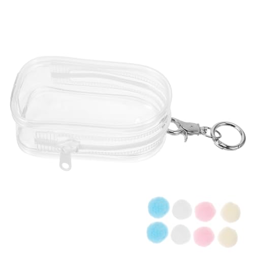 HOOTNEE Kleine Puppentasche aus Transparente Aufbewahrungstasche für Mini Figuren mit Schlüsselanhänger für Puppenzubehör Robust und Leicht zu Transportieren HOOTNEE Kleine Puppentasche aus Transparente Aufbewahrungstasche für Mini Figuren mit Schlüsselanhänger für Puppenzubehör Robust und Leicht zu Transportieren von HOOTNEE
