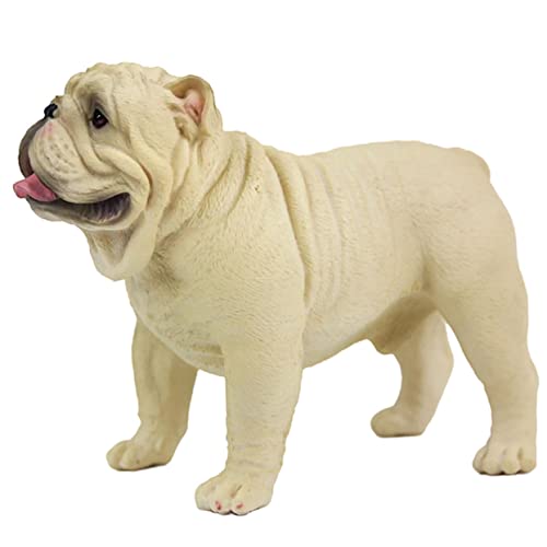 HOOTNEE Kreative Hundefigur Realistische Tierfigur Für Stehendes Modell Eines Bulldoggen Welpen Ideales Dekorationsstück Für Den Schreibtisch Farbe Perfekt Als Für von HOOTNEE