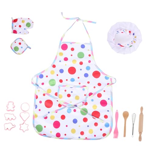 HOOTNEE Küchenspielset, Kinderkochmütze Und Schürze, Easy Bake Ofen Für Kinder, Mädchen, Spielhaus, Kochschürze, Spielzeug, Kinderkochschürzen, Kochkostüm, Kochkostüm, Kinderkoch Outfit, HOOTNEE Küchenspielset, Kinderkochmütze Und Schürze, Easy Bake Ofen Für Kinder, Mädchen, Spielhaus, Kochschürze, Spielzeug, Kinderkochschürzen, Kochkostüm, Kochkostüm, Kinderkoch Outfit, von HOOTNEE