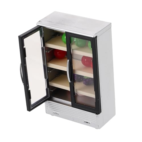 HOOTNEE Kühlschrank Modell mit Doppeltüren für Puppenhaus Realistische Simulation Kücheneinrichtung Rollenspiel und Fotodekoration für Kleine Räume und Vielseitige Nutzung HOOTNEE Kühlschrank Modell mit Doppeltüren für Puppenhaus Realistische Simulation Kücheneinrichtung Rollenspiel und Fotodekoration für Kleine Räume und Vielseitige Nutzung von HOOTNEE