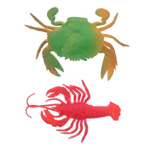 HOOTNEE Multifunktionales Meerestierspielzeug Aus Kunststoff Realistischer Krabbenhummer Für Jungen Und Mädchen Pädagogisches Badespielzeug-Set von HOOTNEE