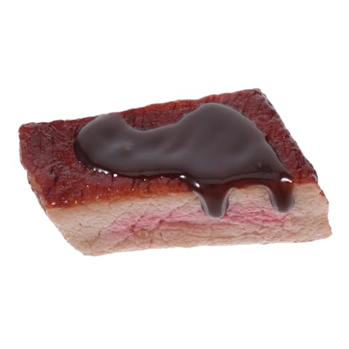 HOOTNEE Realistisches Rindfleisch-Display-Ornament Künstlicher Steak- Für Fotografie Simulation-fleischblock Für Küche Detailreiches Kunstfleisch Für Markt Puppenhaus-zubehör Mit von HOOTNEE