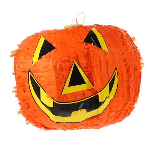 HOOTNEE Kürbis Piñata Faltbare Halloween Party Dekoration aus Papier Gefüllt für Kindergeburtstagsfeiern Sichere und Spannende Unterhaltung für Altersgruppen von HOOTNEE