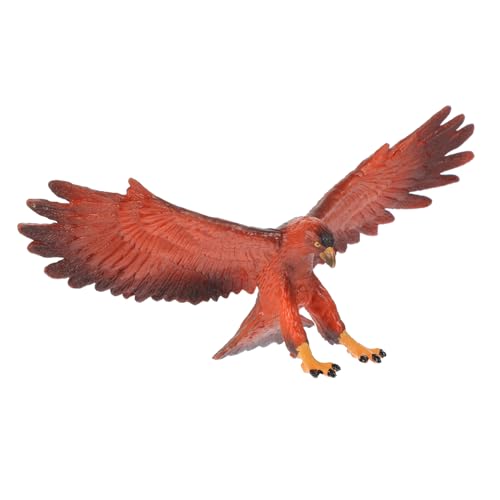 HOOTNEE Adler Modell Tierfigur aus Kunststoff Realistische Simulation Pädagogisches Spielzeug für Kinder Adlerdekor für Zuhause Kleiner Adler Ornamente von HOOTNEE