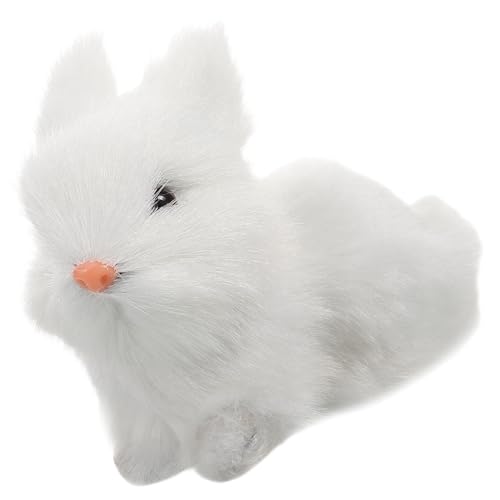 HOOTNEE Kuscheltier Hase Realistischem Design Weiches Plüschspielzeug für Ostern Dekoration für Authentischer Look und Gemütliches Material von HOOTNEE