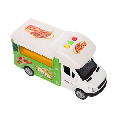 HOOTNEE Legierungs Speisewagen Spielzeug, Kinderküchenzubehör, Spielzeug LKW Mit Wohnmobil, Pferdestall Spielset, Rollenspiel Lebensmittelspiel Mobilladen, Kinderspiel von HOOTNEE