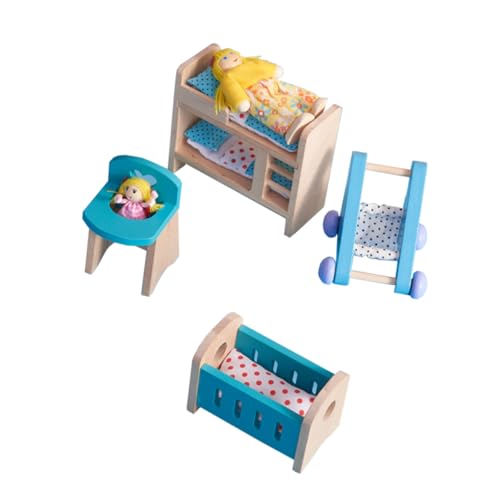 HOOTNEE Lernspielzeug Möbel Spielzeuge Holzspielzeug Hölzern Mini Kleines Spielzeug Kind von HOOTNEE