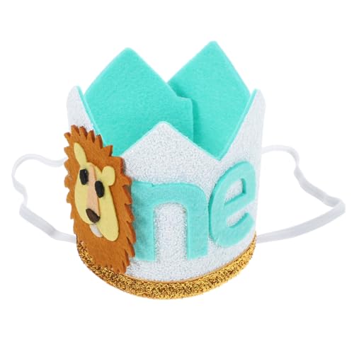 HOOTNEE Löwenkronenhut Zum 1 Geburtstag – Kopfbedeckung Für Baby Jungen/mädchen Foto-requisite Partyhut Für Kinder Verstellbares Gummiband HOOTNEE Löwenkronenhut Zum 1 Geburtstag – Kopfbedeckung Für Baby Jungen/mädchen Foto-requisite Partyhut Für Kinder Verstellbares Gummiband von HOOTNEE