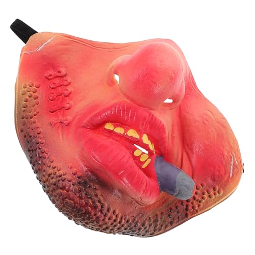 HOOTNEE Lustige Maske Partymaske Gruselige Halloweenkostüme Cosplay Maske Lustige Halloweenmaske Gruselige Halloweenmaske Giftmaske Kostümmaske Horrormaske Gruselige Kostüme Dämonenmaske von HOOTNEE
