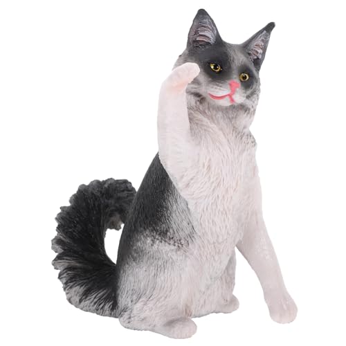 HOOTNEE Maine Katzenmodell Realistische Tischfigur Für Katzenliebhaber Dekorative Katzenfigur Für Den Innenbereich Graue Maine 255g Kleines Katzenmodell HOOTNEE Maine Katzenmodell Realistische Tischfigur Für Katzenliebhaber Dekorative Katzenfigur Für Den Innenbereich Graue Maine 255g Kleines Katzenmodell von HOOTNEE