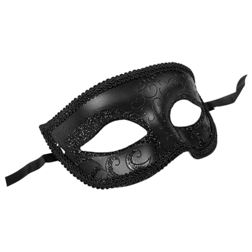HOOTNEE Maskerade-Maske the hallow halloween goodn schwarze Maskerademaske Abschlussballmasken Retro-Masken Maskenrequisiten schmücken Lieferungen bilden Mann Plastik von HOOTNEE