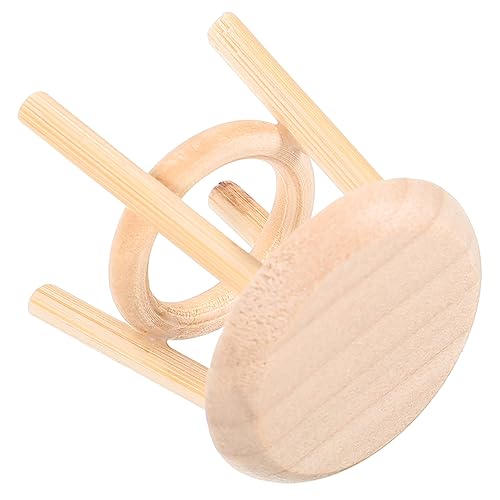 HOOTNEE Massives Holz rundes Stuhlmodell Mini Möbel winzig Kleiner Hocker Kleiner runder Hocker puppenhaus Modell stühle hölzern HOOTNEE Massives Holz rundes Stuhlmodell Mini Möbel winzig Kleiner Hocker Kleiner runder Hocker puppenhaus Modell stühle hölzern von HOOTNEE