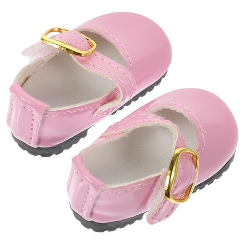 HOOTNEE Mini Bjd Puppenschuhe aus Leder Dekorative Kleiderschuhe für Baumwollpuppen Modische Puppenzubehör für Mädchen Passend zu Puppenröcken und Kostümen von HOOTNEE