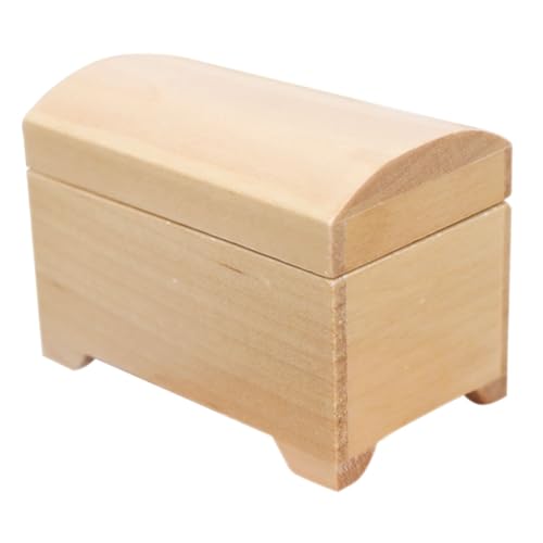 HOOTNEE Mini Holzkiste, Miniatur Dinge, Miniatur Ornament, Mini Ornament, Rollenspiel Dinge, Miniatur Aufbewahrungsbox, Mini, Puppenhaus Zubehör, Szenenkörbe von HOOTNEE