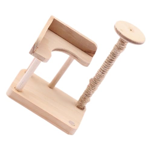 HOOTNEE Mini Katzenkrabbler Aus Holz, Miniatur Katzenklettermodell, Miniatur Katzenklettergerüst, Puppenhausrahmen, Mini Hausmöbel, Mini Möbelmodelle, Puppenhaus Katzenklettergerüst von HOOTNEE
