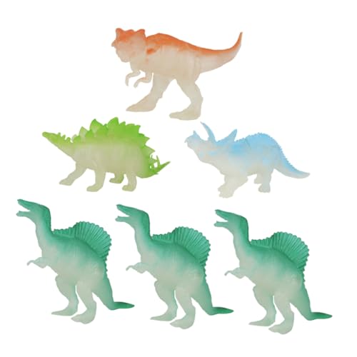 HOOTNEE Mini Leuchtende Dinosaurier Modelle Simulation Dinosaurier Für Zufällige Designs Perfekt Als Für Jungen Und ädchen von HOOTNEE