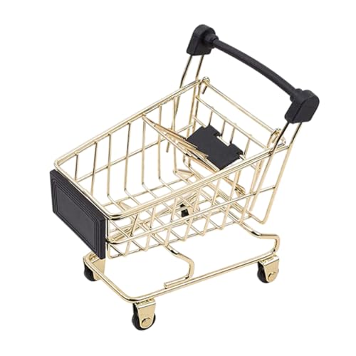 HOOTNEE Miniatur Einkaufswagen Aufbewahrungskorb Metall Goldfarben Desktop Organizer für Büro Dekoration und Foto Requisiten HOOTNEE Miniatur Einkaufswagen Aufbewahrungskorb Metall Goldfarben Desktop Organizer für Büro Dekoration und Foto Requisiten von HOOTNEE