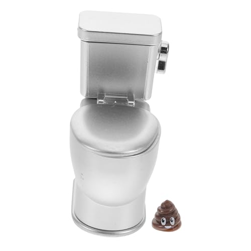 HOOTNEE Puppenhaus Zubehör Puppenhaus Dekorationzubehör 12 Puppenhaus Mini Toiletten Realistische Nachbildung Ideales Puppenzubehör Für Kreative Szenen Silberfarben HOOTNEE Puppenhaus Zubehör Puppenhaus Dekorationzubehör 12 Puppenhaus Mini Toiletten Realistische Nachbildung Ideales Puppenzubehör Für Kreative Szenen Silberfarben von HOOTNEE