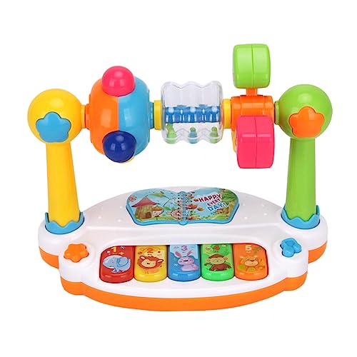 HOOTNEE Musikalisches Lernspielzeug Klavier Für Rotierendes Leuchtendes Piano Mit Musik Für Kreative Entfaltung Ideal Für Kleinkinder Und Babys Farben Können Variieren von HOOTNEE