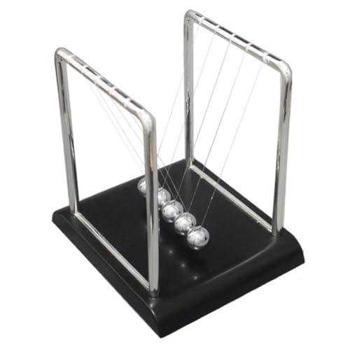 HOOTNEE Newton Balance Ball Metallkunstwerk Kinetisches Schreibtischspielzeug Stressabbau Dekoration Geschenkidee für Erwachsene von HOOTNEE
