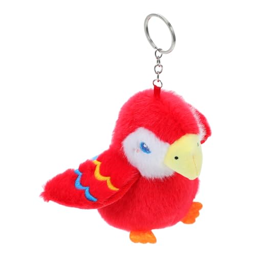 HOOTNEE Papagei Schlüsselanhänger Nymphensittich Plüsch Tasche Anhänger Schlüsselanhänger Papagei Plüsch Spielzeug Papagei Plüsch Tiere Vogel Schlüsselanhänger Papagei Stofftier Vogel von HOOTNEE