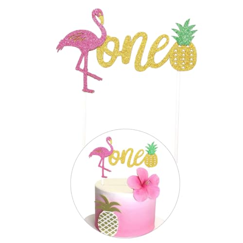 Flamingo-ananas-kuchendekoration Zylinder Partyzubehör Dekoration Geburtstagstorte Topper Kuchendeckel Für Party Geburtstagskuchen Blitz von HOOTNEE