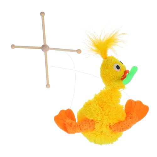 HOOTNEE Plüsch Ente Marionette mit Ziehschnur Interaktive Gelbe Puppen für Puppentheater und Heimdekoration und Einladend HOOTNEE Plüsch Ente Marionette mit Ziehschnur Interaktive Gelbe Puppen für Puppentheater und Heimdekoration und Einladend von HOOTNEE