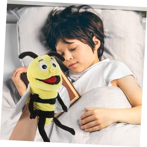 HOOTNEE Plüsch Handpuppe Biene Kuscheltier Interaktive Tier Handpuppen für Storytelling und Eltern Junge Mädchen Bindung Langlebig HOOTNEE Plüsch Handpuppe Biene Kuscheltier Interaktive Tier Handpuppen für Storytelling und Eltern Junge Mädchen Bindung Langlebig von HOOTNEE