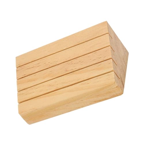 HOOTNEE Pokerständer Präsentationshalter aus Holz mexikanischer Zug Domino Kinder kartenhalter kartenständer Spielset aus Holz Holztablett Spielzeugkarten Stehen Halter für Spielkarten von HOOTNEE