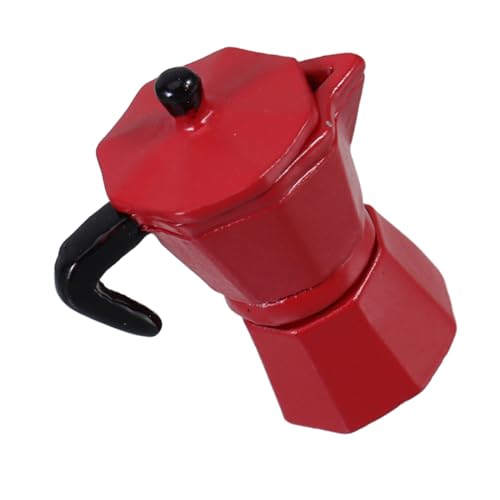 HOOTNEE Pot für Puppenhaus Dekoration Realistische Mini Espresso Kanne aus Küchenzubehör für Puppenhaus Teeservice und Backzubehör von HOOTNEE