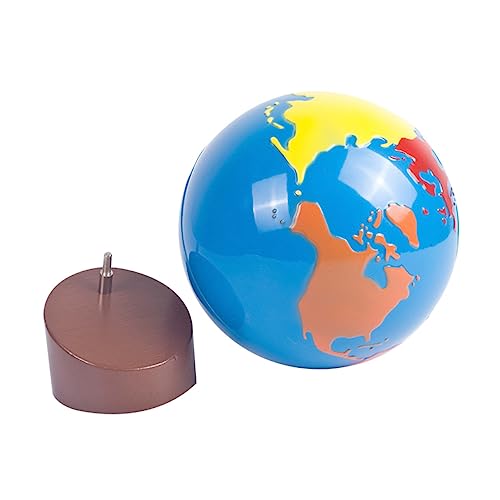 HOOTNEE Tischglobus Für Kinder Mit Holzsockel Erdgeographie-Spielzeug-Ornament Langlebiges Weltglobus-Dekoration-Set von HOOTNEE