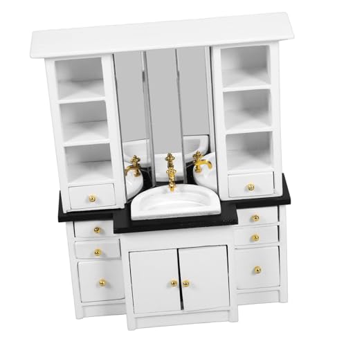 HOOTNEE Puppenhaus Küchenspüle, Mini Spültischmodell, Dekoratives Spültischmodell, Mini Hausornament, Mini Holzschrank, Mini Spüle Für Die Küche, Mini Spültischornament HOOTNEE Puppenhaus Küchenspüle, Mini Spültischmodell, Dekoratives Spültischmodell, Mini Hausornament, Mini Holzschrank, Mini Spüle Für Die Küche, Mini Spültischornament von HOOTNEE