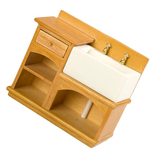 HOOTNEE Miniatur Waschbecken Und Für Möbel Zubehör Für Mini House Dekoration Und Kreative Szenen Maßstab Für Spielzeug Und Fotografie von HOOTNEE