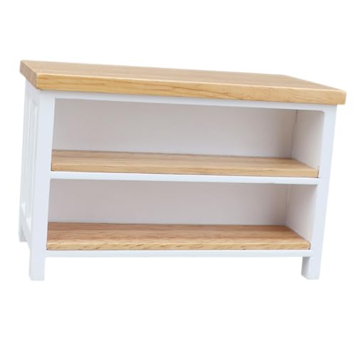 HOOTNEE Puppenhausmöbel Modell Mini Haustisch Holzmöbel Miniatur Holzschreibtisch Mini Beistelltisch Kleiner Wohnzimmertisch Mini Möbel Miniaturmöbel Und Zubehör von HOOTNEE