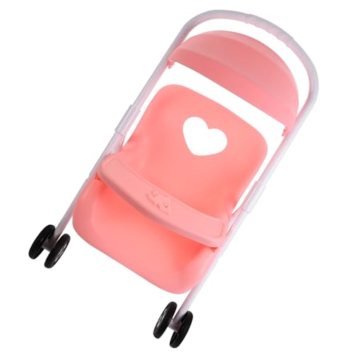 HOOTNEE Puppenwagen Zubehör Lebensechter Puppenwagen für Spaß Kinderwagen für Kreative Rollenspiele für Puppenhäuser und Sammlungen Eleganter Farbe von HOOTNEE