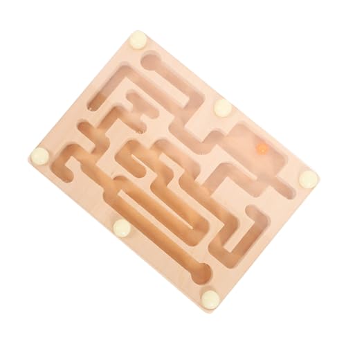 HOOTNEE Puzzle Maze Balance für Handliches Lernspielzeug Konzentration Feinmotorik und Gleichgewicht Pädagogisches Holzlabyrinth von HOOTNEE