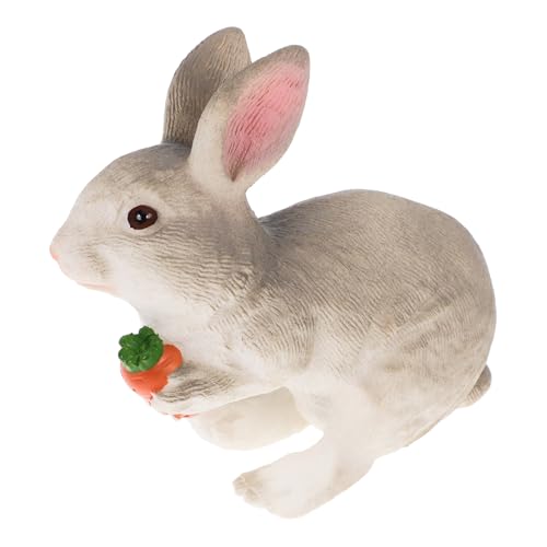 HOOTNEE Realistische Tiere Figuren Lebensechte Tierfigur Künstliche Tierdeko Miniatur Hasenfigur Für Schreibtisch Realistische Tierornamente Aus Weichem Material Ideal Für Und Kreative Projekte von HOOTNEE