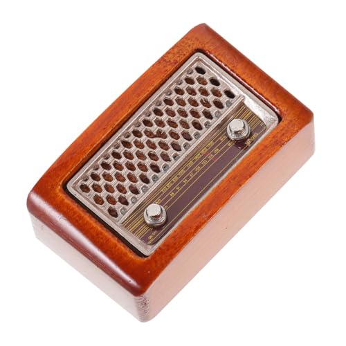 HOOTNEE Retro -Radiospielzeug Retro -Stil Radio Radiofigur Miniaturspielzeugfigur Miniatur-Radiospielzeug Miniatur -Stütze Winziges Radio im Vintage-Stil Mini-Radio-Modell Eisen Braun HOOTNEE Retro -Radiospielzeug Retro -Stil Radio Radiofigur Miniaturspielzeugfigur Miniatur-Radiospielzeug Miniatur -Stütze Winziges Radio im Vintage-Stil Mini-Radio-Modell Eisen Braun von HOOTNEE