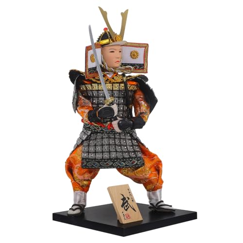 HOOTNEE Samurai Figur Japanische Deko Figur Samurai Doll Ornament Japanisches Kunsthandwerk Japanischer Krieger für Wohnkultur Sammler von HOOTNEE