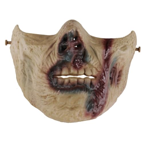 HOOTNEE Schädelmaske Halloween-horrormasken Fußhalter Zum Dehnen Zubehör Für Angelruten Halloween-latexmasken Halloween-hälfte Maskerade Masken Gruselige Masken Beängstigend Bilden M05 Cs von HOOTNEE