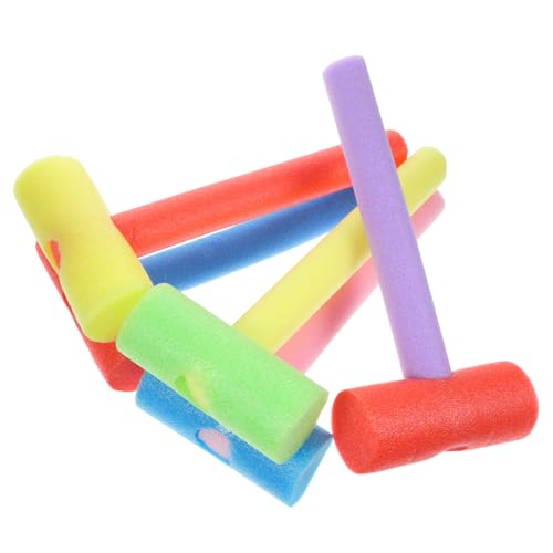 HOOTNEE Pädagogisches Hammerspielzeug Für Kinder 5-teiliges Set Aufblasbarer Hämmer Aus Material Zum Spielen Und Dekorieren von HOOTNEE