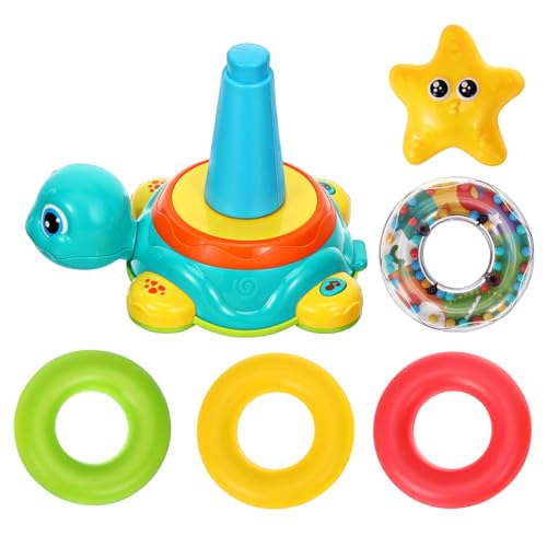 HOOTNEE Niedliches Babyspielzeug Mit Tiermotiv Stapelbarem Schildkrötengeräusch Und Früherziehungsspielzeug Für Kleinkinder HOOTNEE Niedliches Babyspielzeug Mit Tiermotiv Stapelbarem Schildkrötengeräusch Und Früherziehungsspielzeug Für Kleinkinder von HOOTNEE
