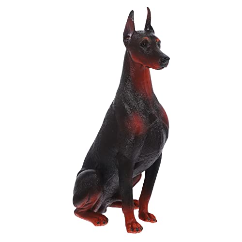 HOOTNEE Simulation Durbin Modell Gefälschtes Tiermodell Hundeskulptur Simulation Hundefiguren Desktop Hundedekoration Realistische Hundeformmodelle Kleine Hundefiguren Simulation von HOOTNEE
