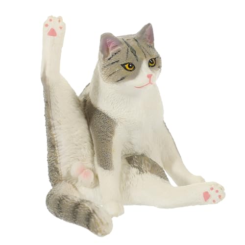 HOOTNEE Realistische Kätzchen Tierfiguren Katzenstatue Ornament Gefälschte Katze Für Desktop Decor Jungen Und Mädchen von HOOTNEE