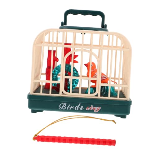 HOOTNEE Sprachkontrollierter Vogelkäfig Zwitschernder Vogel Vogelspielzeug Mit Käfig Sound Aktivierter Singvogel Elektrisches Vogelspielzeug Bird Sound Toy Flatternder Vogel Plastik Blau HOOTNEE Sprachkontrollierter Vogelkäfig Zwitschernder Vogel Vogelspielzeug Mit Käfig Sound Aktivierter Singvogel Elektrisches Vogelspielzeug Bird Sound Toy Flatternder Vogel Plastik Blau von HOOTNEE